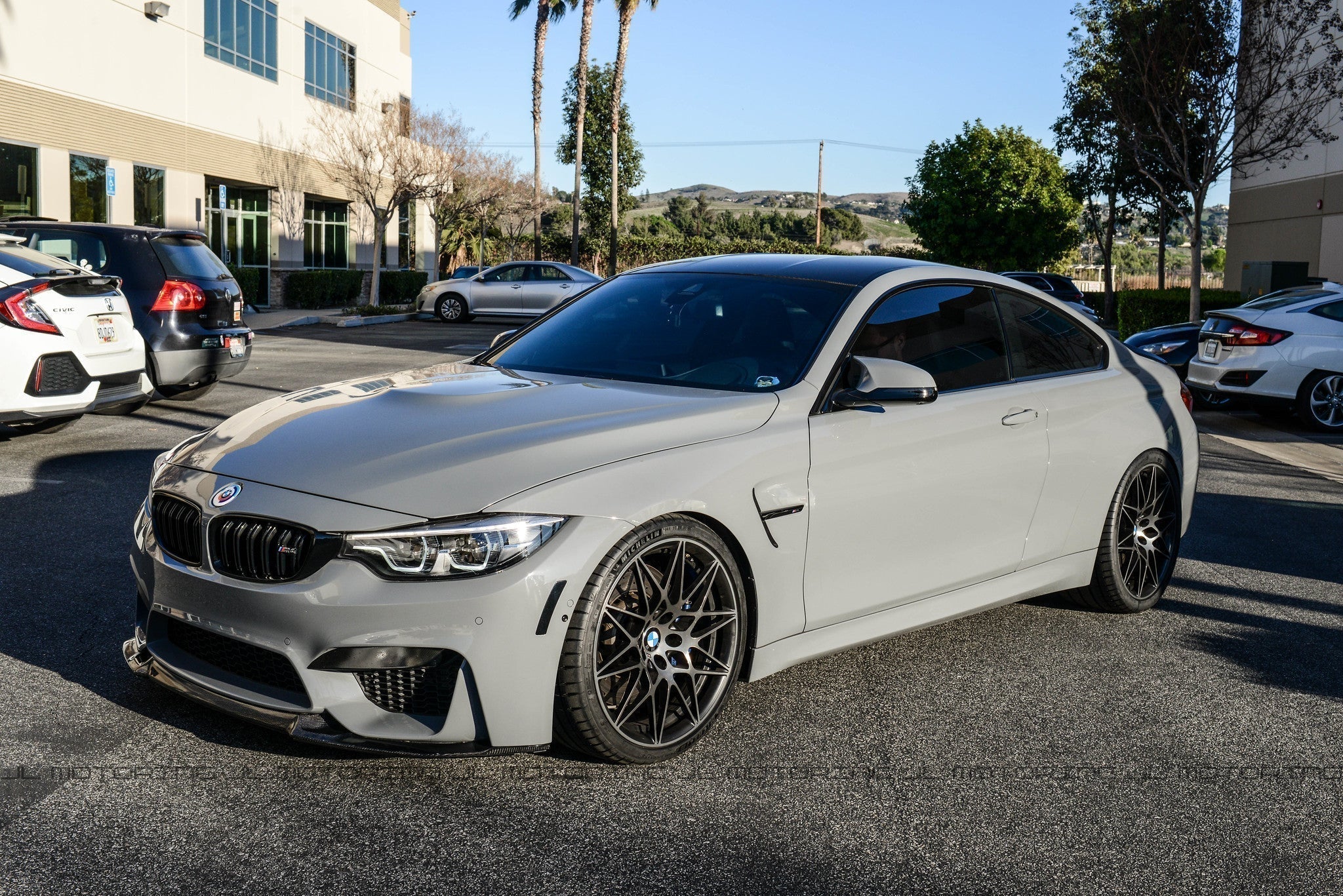 BMW F82 M4 Nardo Grey Build – Carbon Fiber Aero Package Transformation - JL Motoring