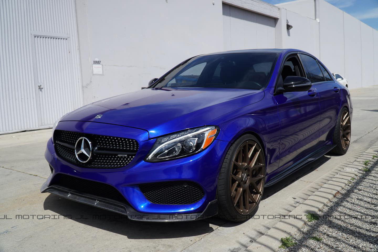 Mercedes Benz W205 C300 C450 AMG C43 Carbon Fiber Front Lip