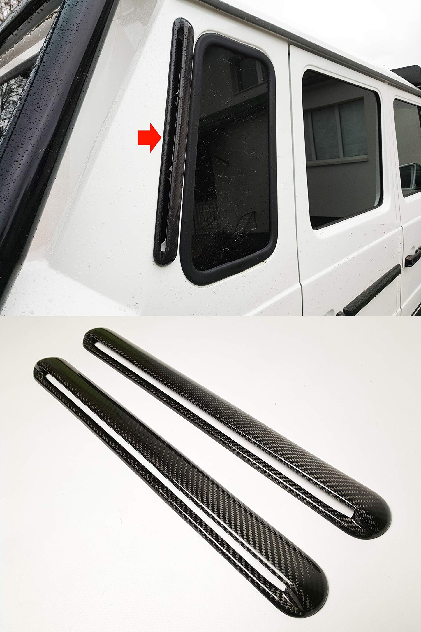 Mercedes Benz W463 G Class Carbon Fiber Window Vents