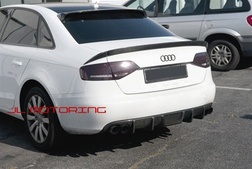 Audi B8 A4 S4 Carbon Fiber Roof Spoiler - JL Motoring