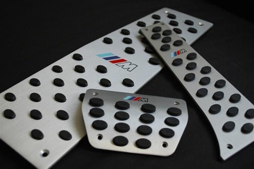 BMW Brushed Aluminum M Pedals - E60 E61 E63 E64 - JL Motoring
