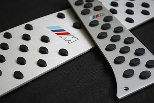 BMW Brushed Aluminum M Pedals - E60 E61 E63 E64 - JL Motoring