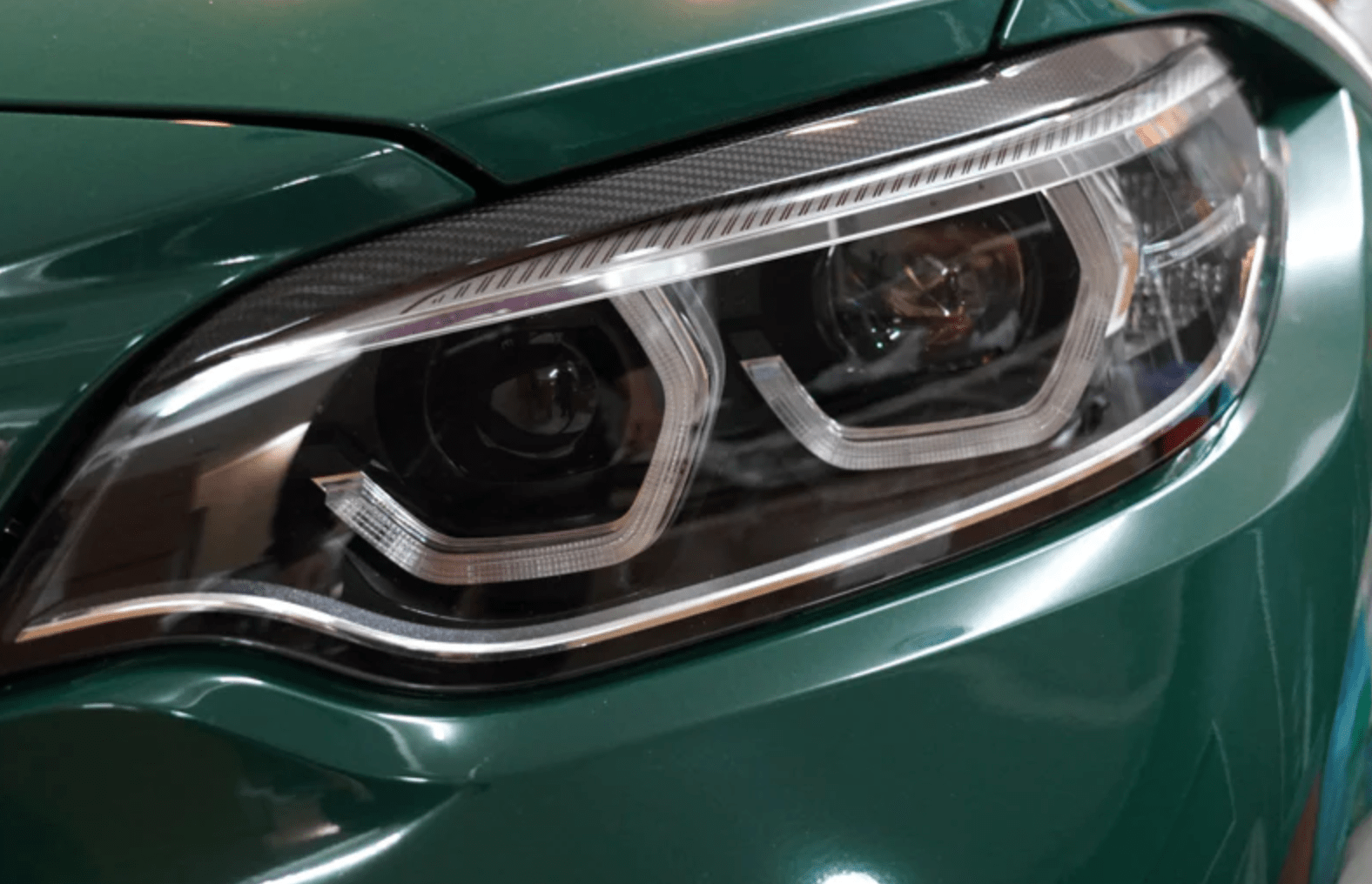 BMW Carbon Fiber Headlight Covers - F87 M2 F22 2 Series - JL Motoring