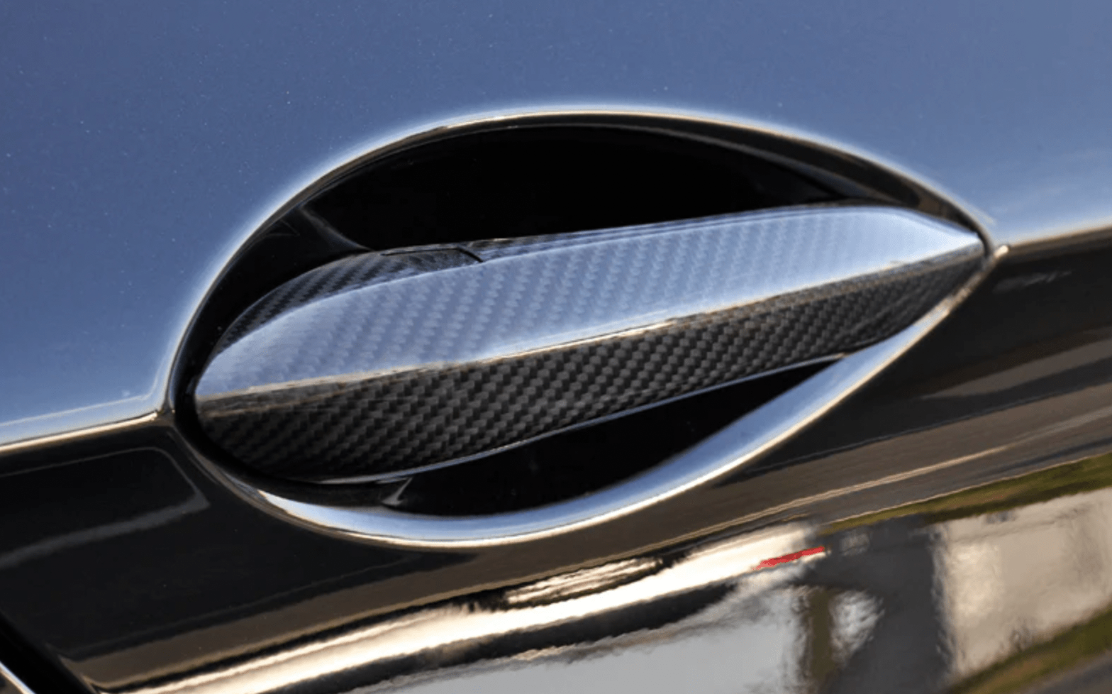 BMW Dry Carbon Fiber Door Handle Trims - F10 5 Series / F06 F12 F13 6 Series / F01 7 Series - JL Motoring