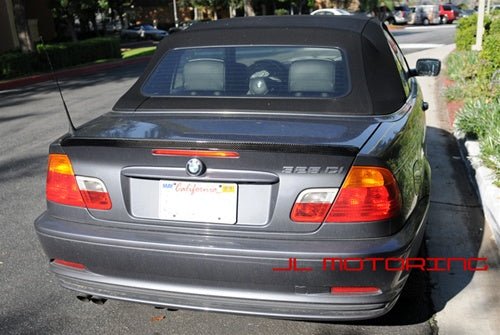 BMW E46 3 Series Convertible Carbon Fiber Trunk Spoiler - JL Motoring