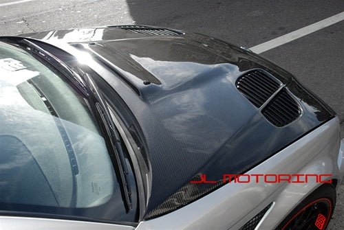 BMW E46 GTR Style Carbon Fiber Hood - JL Motoring