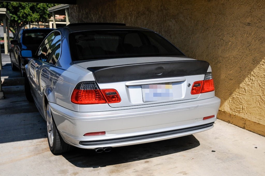 BMW E46 M3 3 Series Coupe CSL Style Add On Trunk Spoiler - JL Motoring
