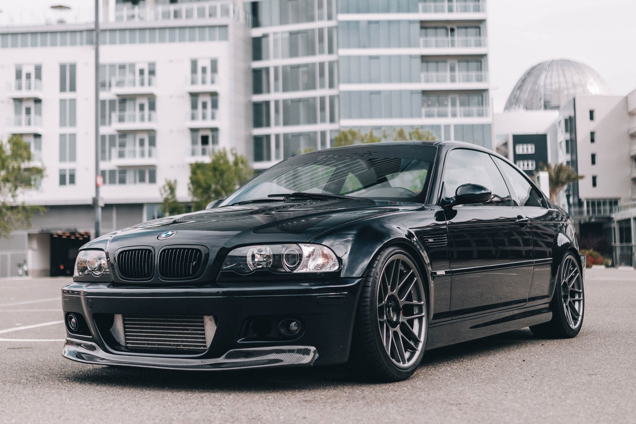 BMW E46 M3 CSL Carbon Fiber Front Lip - JL Motoring