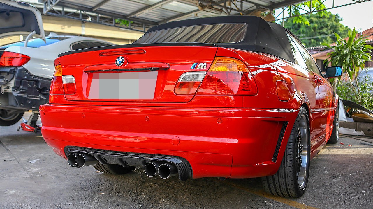 BMW E46 M3 GTS Carbon Fiber Rear Diffuser - JL Motoring