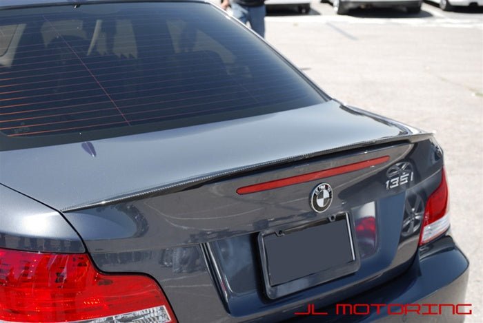 BMW E82 1 Series Performance Style Carbon Fiber Trunk Spoiler - JL Motoring