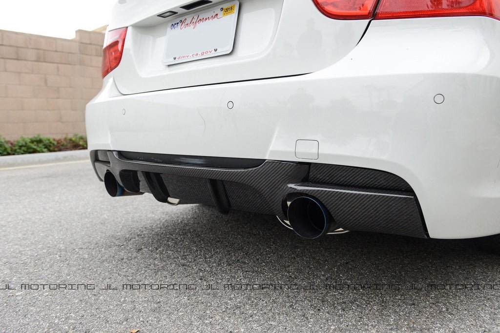 BMW E90 3 Series M Tech Performance Style Carbon Fiber Rear Diffuser - JL Motoring