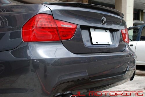 BMW E90 3 Series Performance Style Carbon Fiber Trunk Spoiler - JL Motoring
