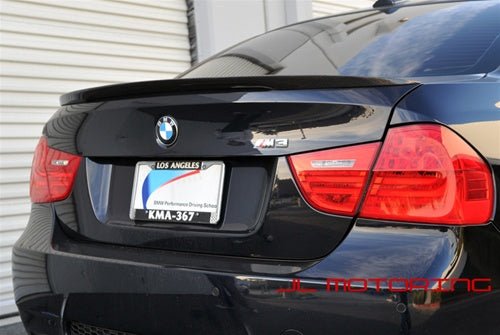 BMW E90 3 Series Performance Style Carbon Fiber Trunk Spoiler - JL Motoring