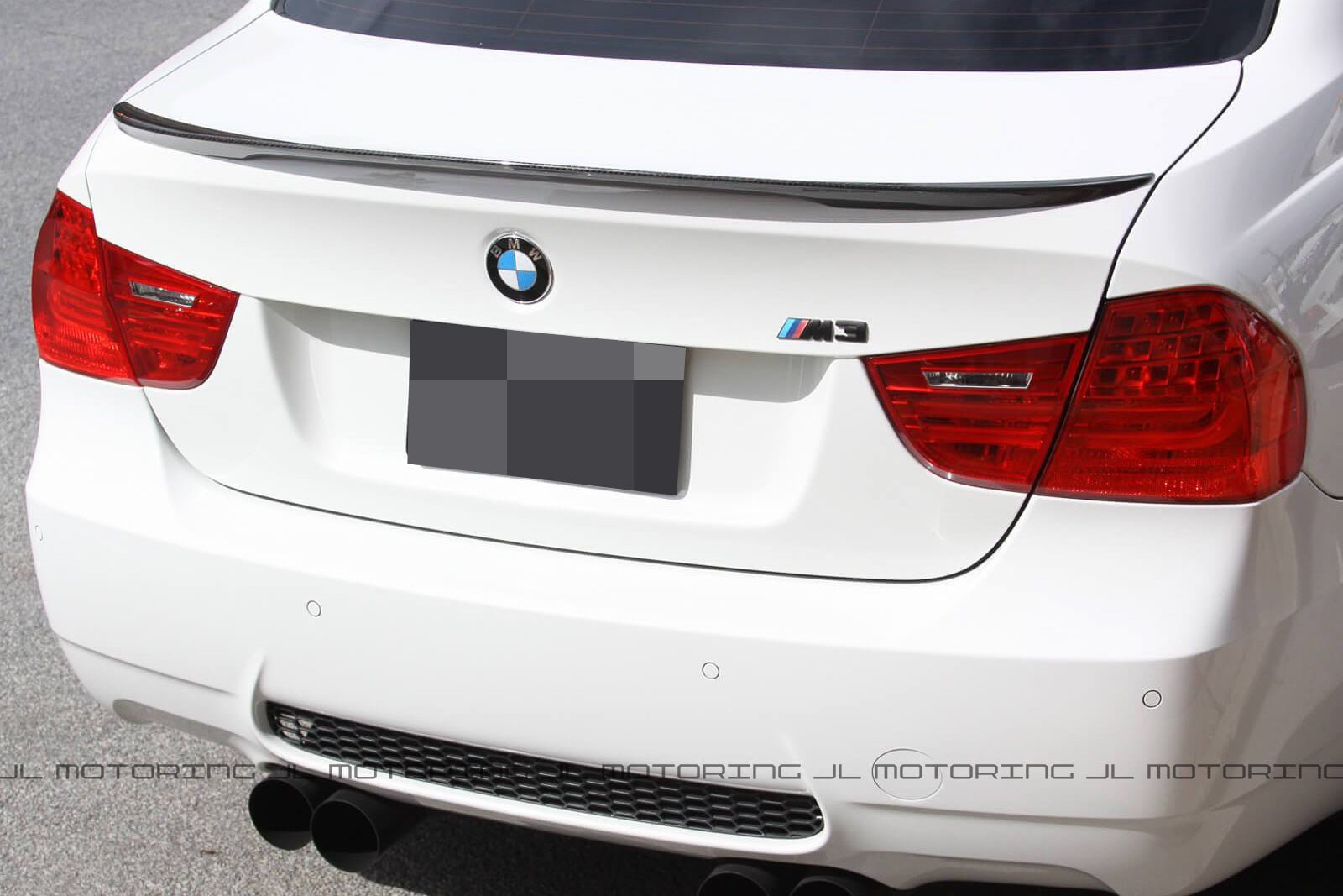 BMW E90 3 Series Performance Style Carbon Fiber Trunk Spoiler - JL Motoring
