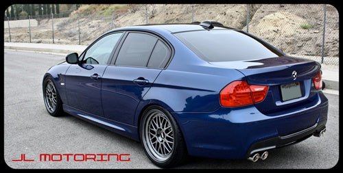 BMW E90 E91 3 Series 328 335 M Sport Carbon Fiber Rear Diffuser - JL Motoring