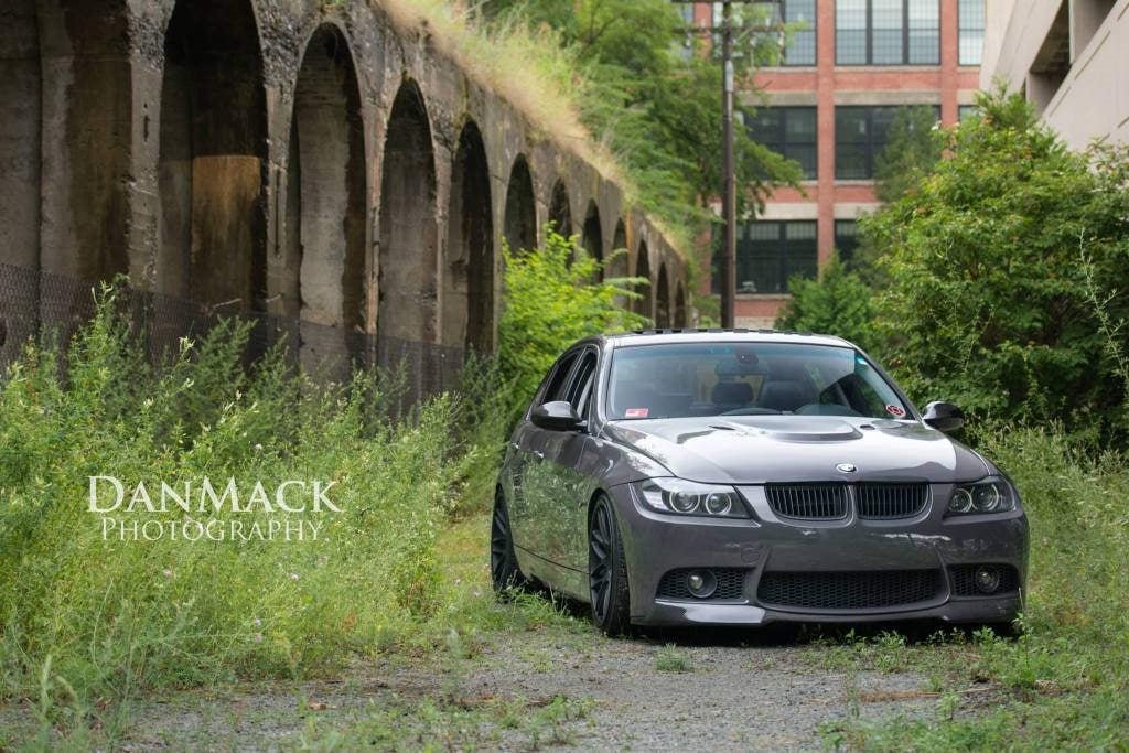 BMW E90 E91 3 Series M3 Style Bumper Carbon Fiber Front Lip - JL Motoring