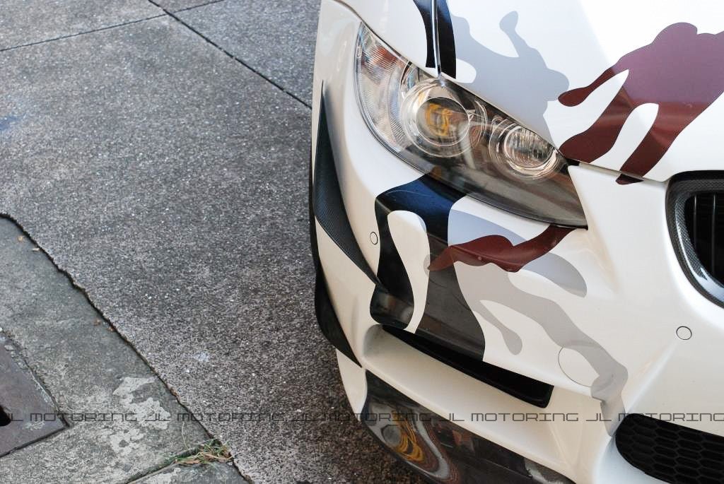 BMW E90 E92 M3 Carbon Fiber Front Canards - JL Motoring