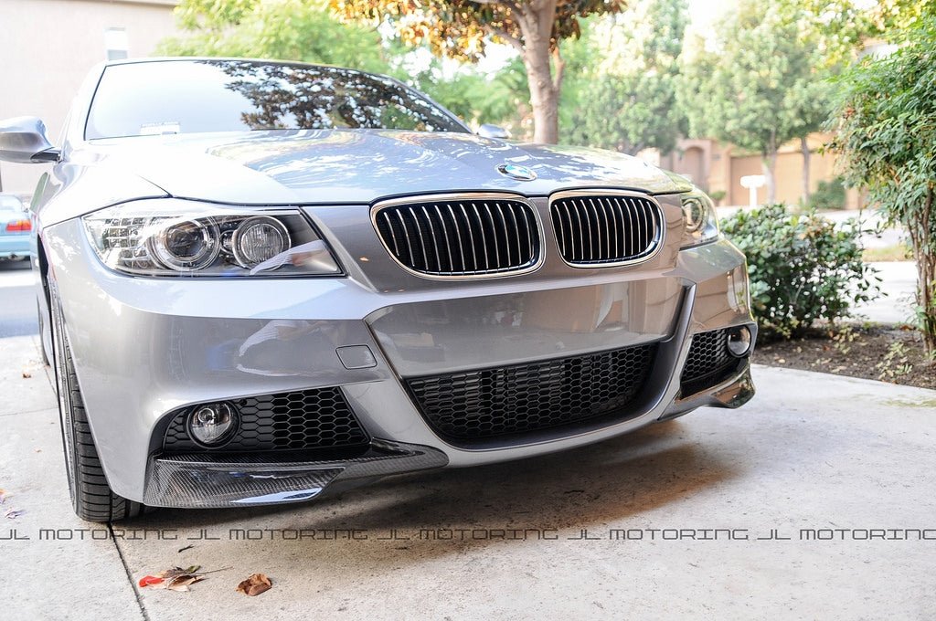 BMW E90 LCI 3 Series M Sport Carbon Fiber Front Splitters - JL Motoring