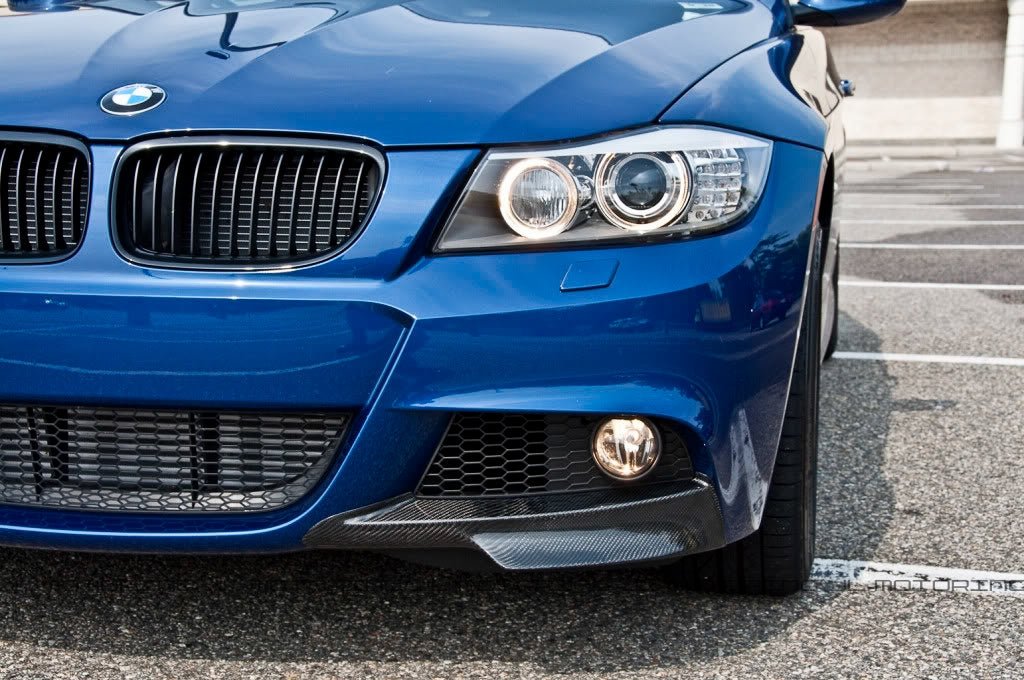 BMW E90 LCI 3 Series M Sport Carbon Fiber Front Splitters - JL