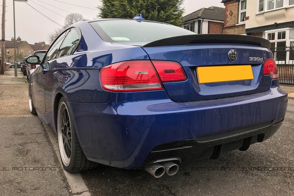 BMW E92 3 Series Coupe Performance Style Carbon Fiber Trunk Spoiler - JL Motoring