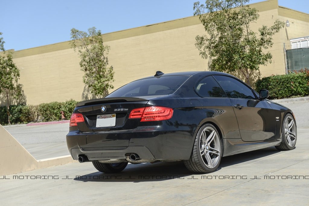 BMW E92 3 Series Coupe Performance Style Carbon Fiber Trunk Spoiler - JL Motoring