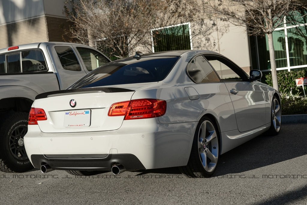 BMW E92 3 Series Coupe Performance Style Carbon Fiber Trunk Spoiler - JL Motoring