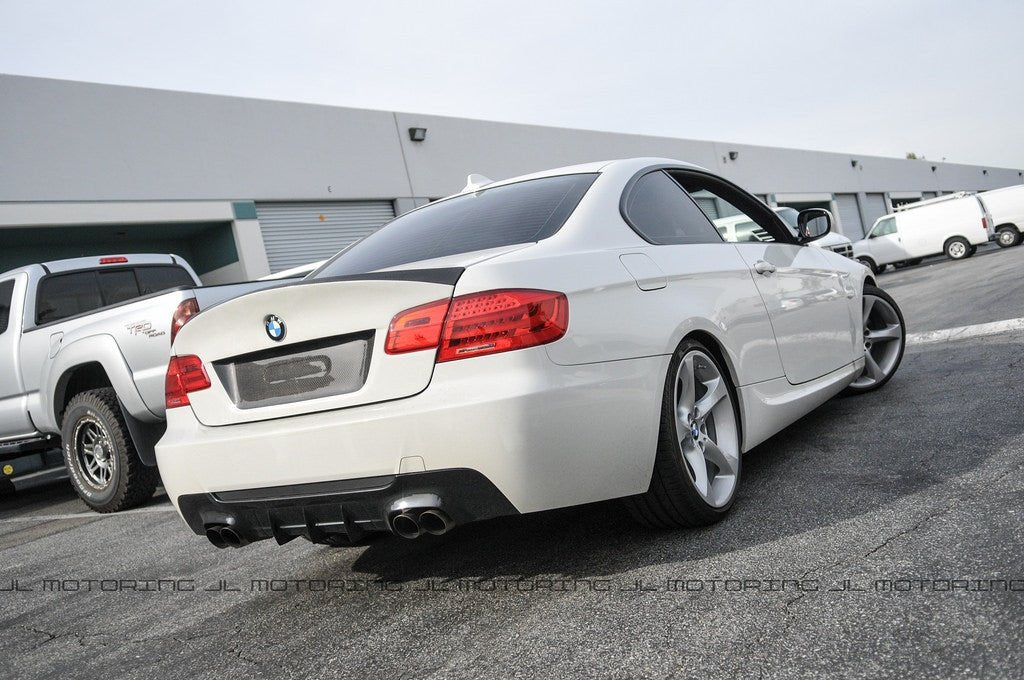 BMW E92 3 Series M Sport DTM Carbon Fiber Rear Diffuser - Quad - JL Motoring