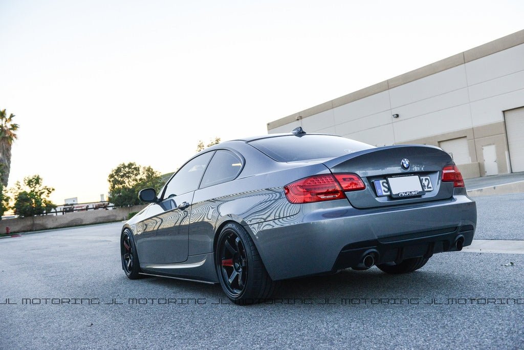 BMW E92 3 Series M Sport Performance Style Carbon Fiber Rear Diffuser - JL Motoring