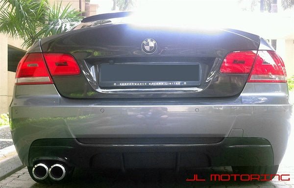 BMW E92 3 Series M Sport Performance Style Carbon Fiber Rear Diffuser - JL Motoring