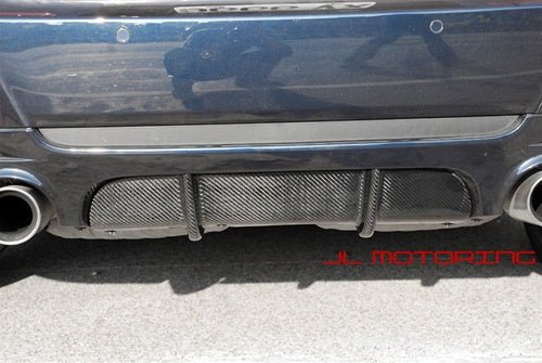 BMW E92 335is M Tech Carbon Fiber Rear Diffuser Cover - JL Motoring