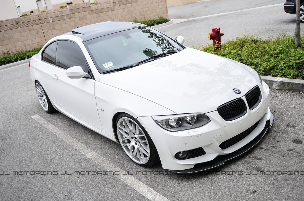 BMW E92 E93 3 Series M Sport Carbon Fiber Front Spoiler - JL Motoring