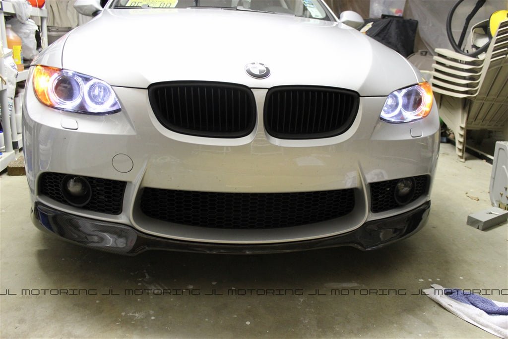 BMW E92 E93 3 Series M3 Style Bumper Carbon Fiber Front Lip - JL Motoring