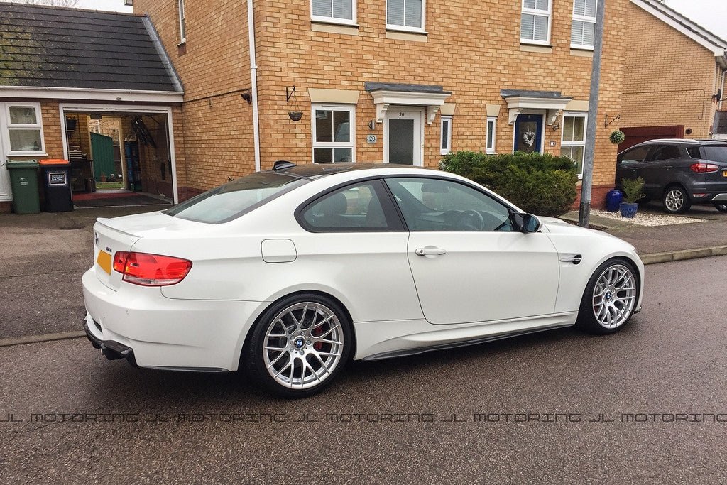 BMW E92 E93 M3 Carbon Fiber Rear Bumper Skirts - JL Motoring