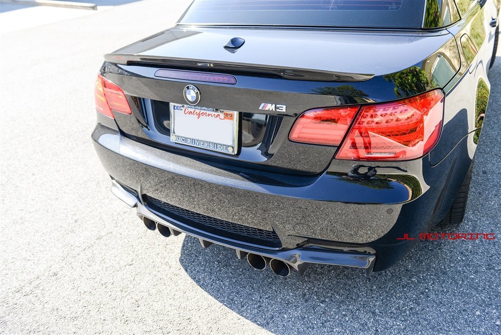 BMW E93 3 Series Convertible Performance Style Carbon Fiber Trunk Spoiler - JL Motoring