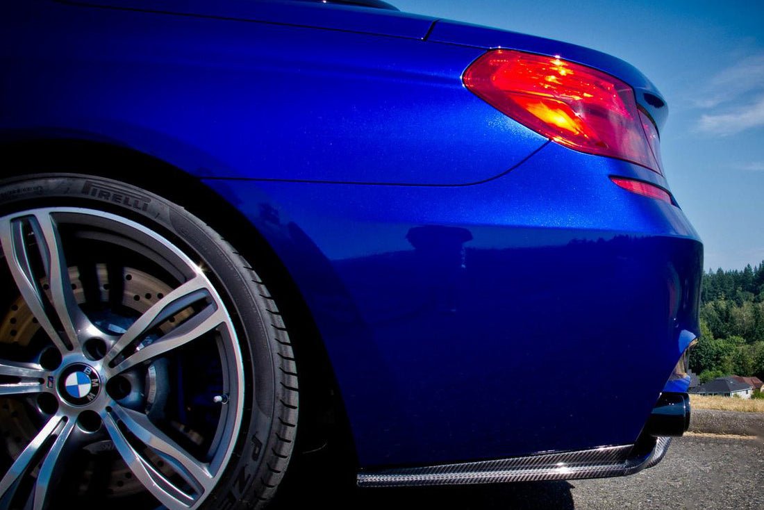 BMW F06 F12 F13 M6 6 Series Carbon Fiber Rear Bumper Side Skirts - JL Motoring