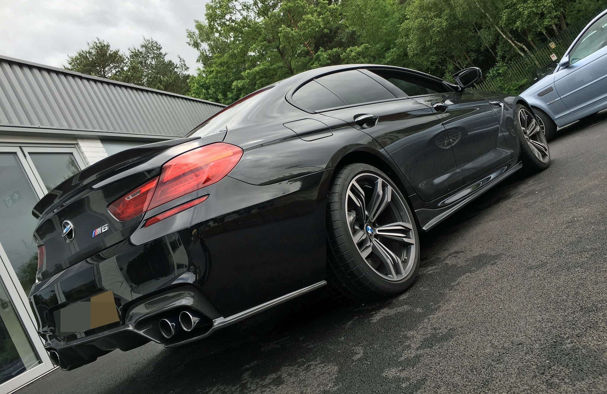 BMW F06 F12 F13 M6 Carbon Fiber Rear Diffuser - JL Motoring