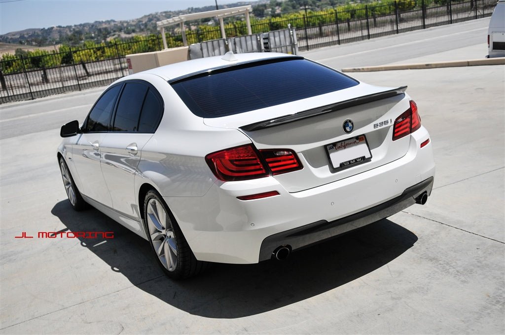 BMW F10 5 Series 3D Style Carbon Fiber Roof Spoiler - JL Motoring