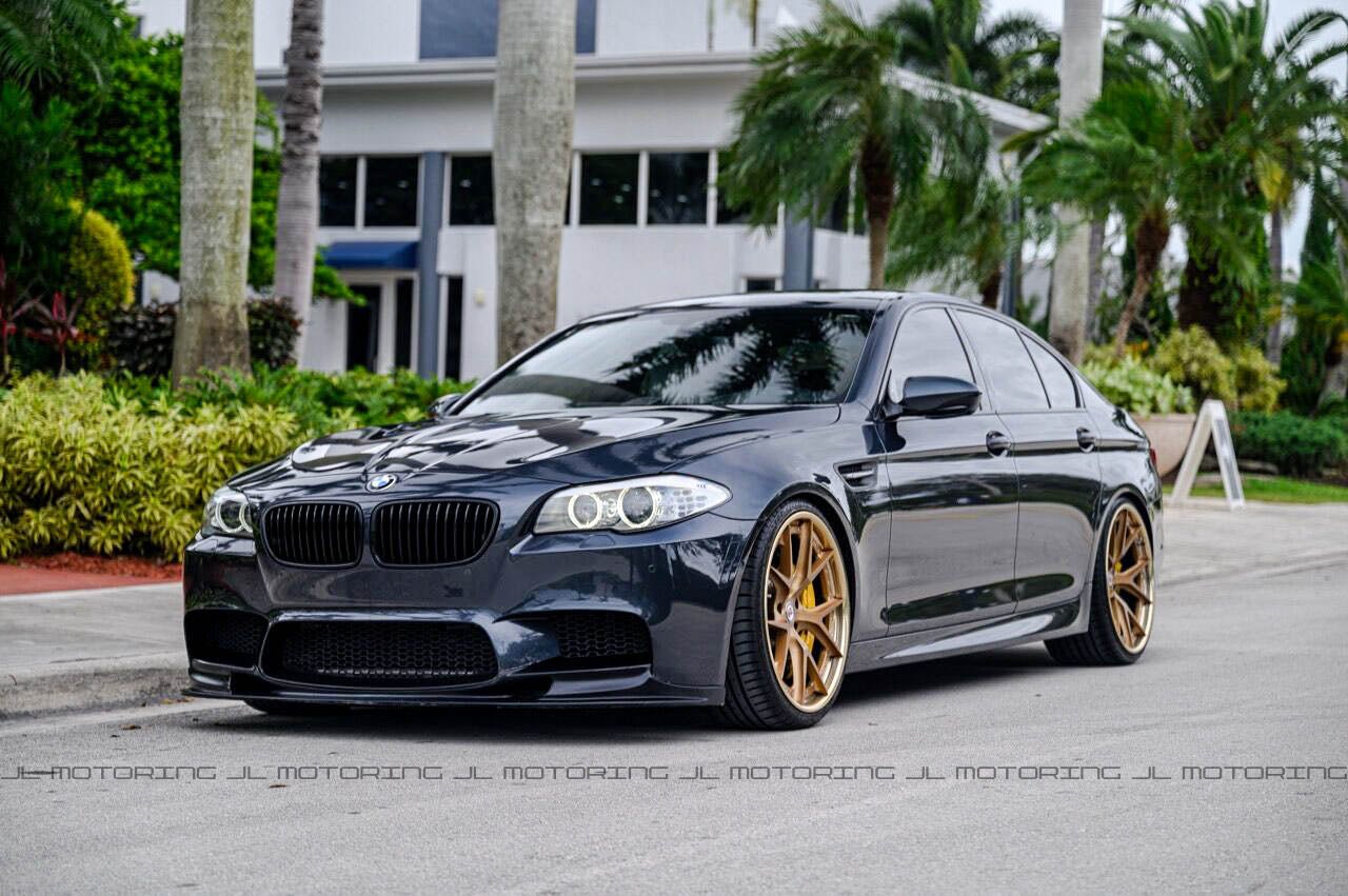 BMW F10 M5 3D Carbon Fiber Front Spoiler - JL Motoring