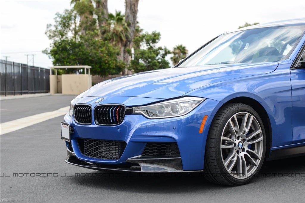 BMW F30 3 Series M Sport Carbon Fiber Front Lip - JL Motoring BMW F30 3 Series M Sport Carbon Fiber Front Lip - JL Motoring