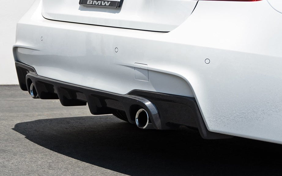 BMW F30 3 Series M Sport DTM Carbon Fiber Rear Diffuser - JL Motoring