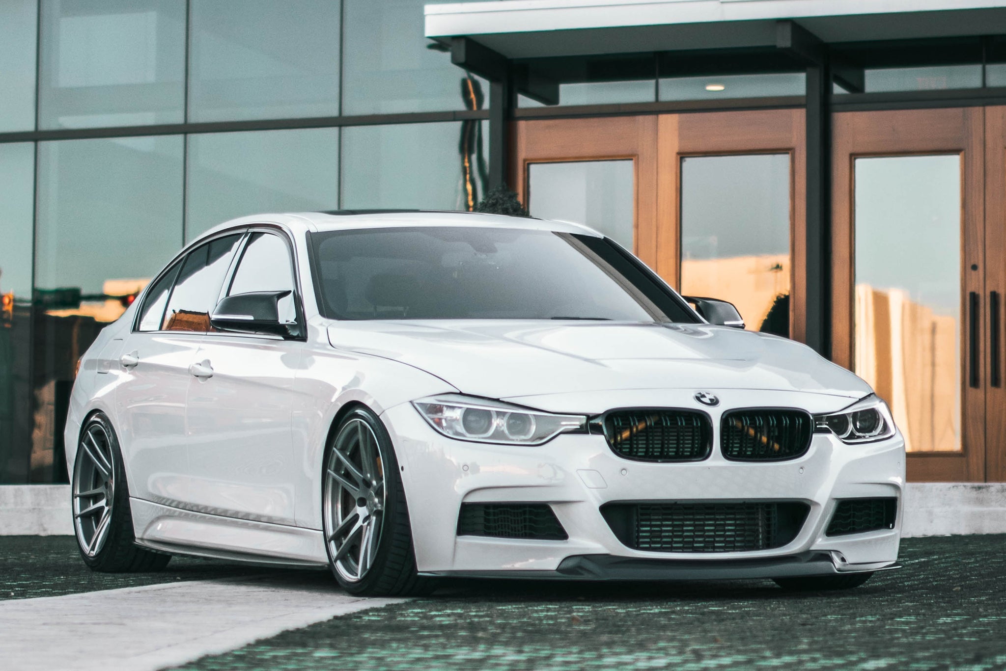 BMW F30 3 Series M Sport GTS Carbon Fiber Front Lip - JL Motoring