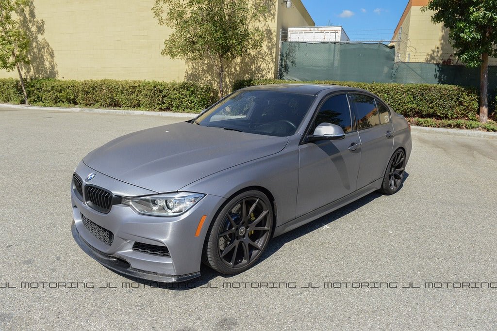 BMW F30 3 Series M Sport V2 Carbon Fiber Front Lip - JL Motoring