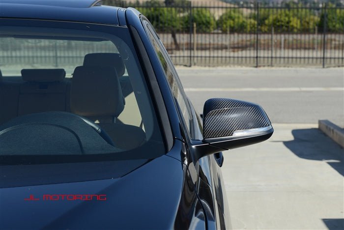 BMW F30 F31 3 Series Carbon Fiber Mirror Covers - JL Motoring