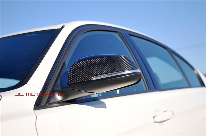 BMW F30 F31 3 Series Carbon Fiber Mirror Covers - JL Motoring