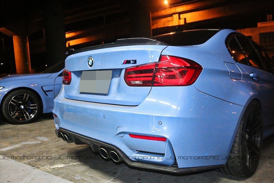 BMW F30 F80 M3 CS Carbon Fiber Trunk Spoiler - JL Motoring