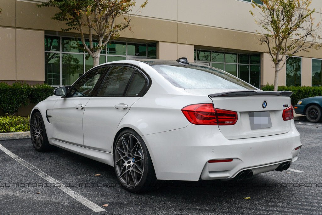 BMW F30 F80 M3 EVO Carbon Fiber Trunk Spoiler - JL Motoring