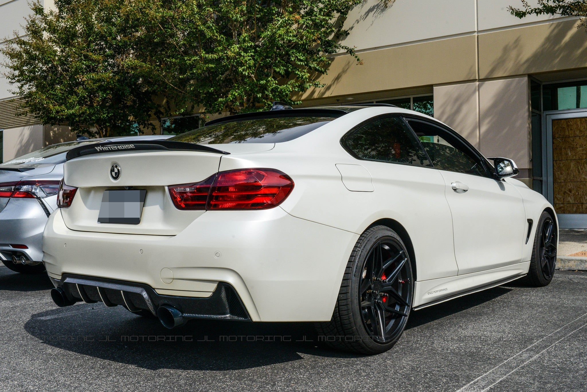 BMW F32 4 Series M Sport Performance Carbon Fiber Rear Diffuser - JL Motoring