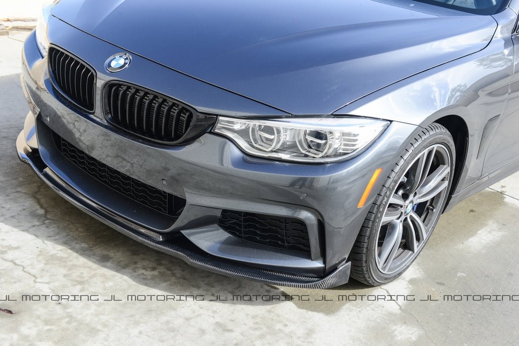 BMW F32 4 Series M Sport V3 Carbon Fiber Front Lip - JL Motoring
