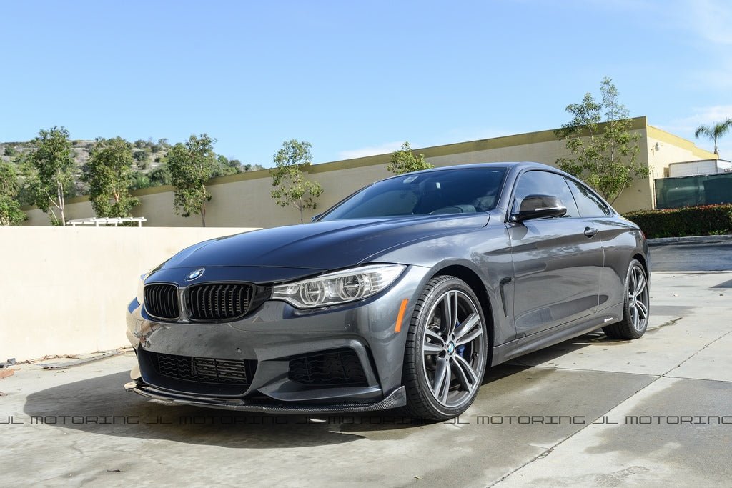 BMW F32 4 Series M Sport V3 Carbon Fiber Front Lip - JL Motoring