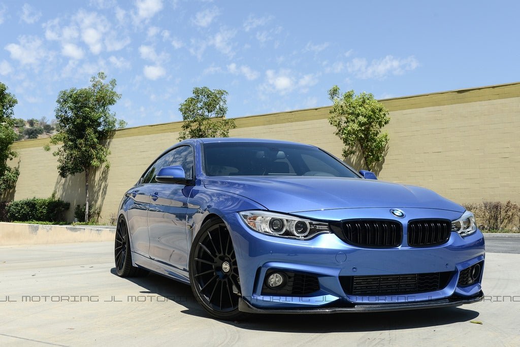BMW F32 4 Series M Sport V3 Carbon Fiber Front Lip - JL Motoring